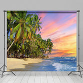 Lofaris Coconut Sunset Beach Summer Vibe Holiday Backdrop